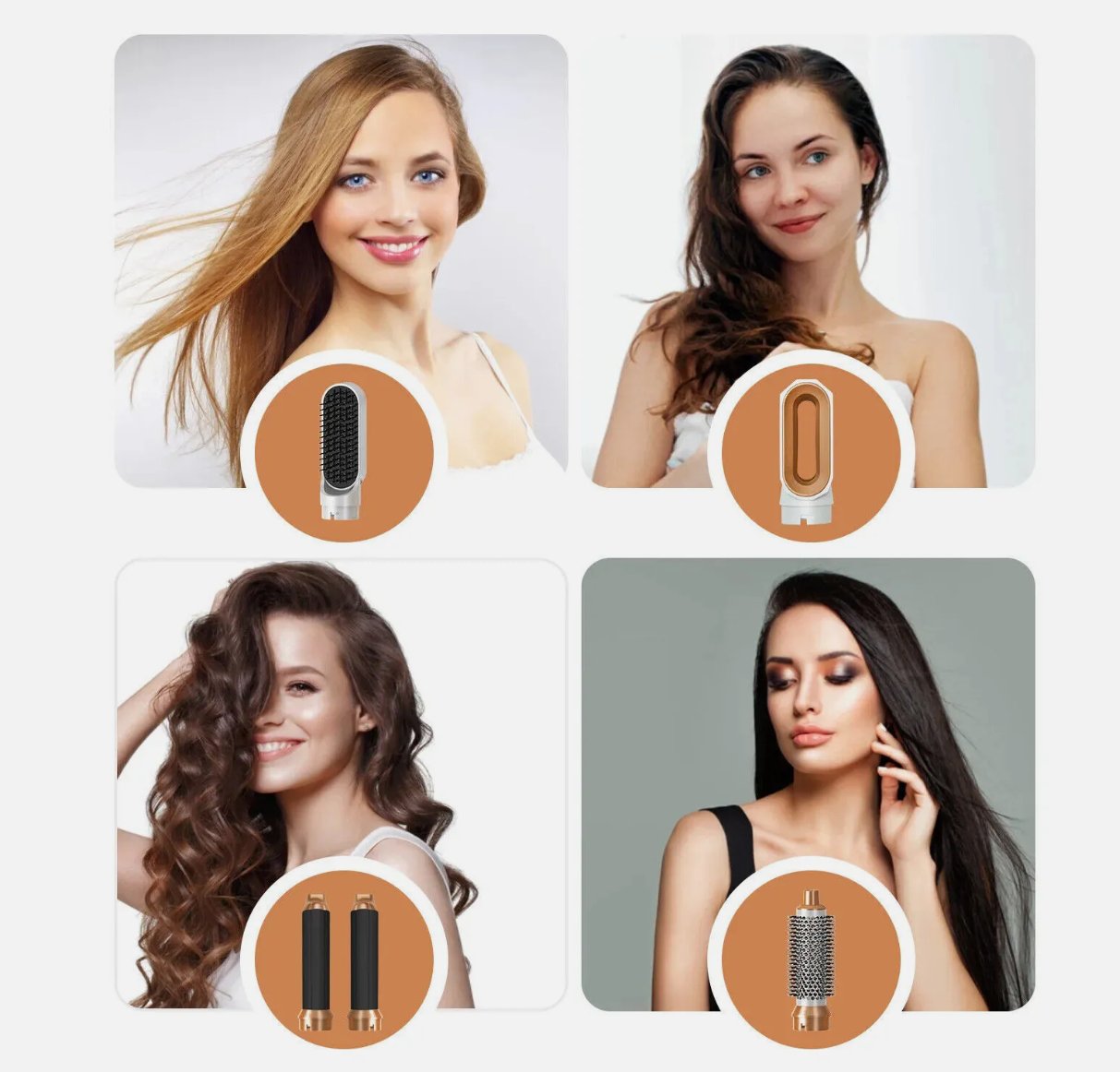 5 in 1 hair straightening brush | فرشاة فرد الشعر5 في 1 الحديثة